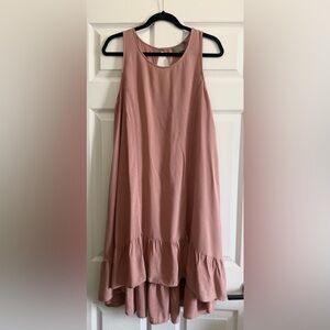 Dual Nature Dusty Rose Flowy Dress